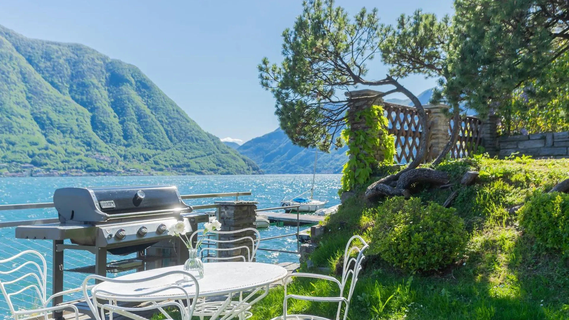 Apartamento Villa Bianca - Front Lake Pool By Rent All Como Sala Comacina