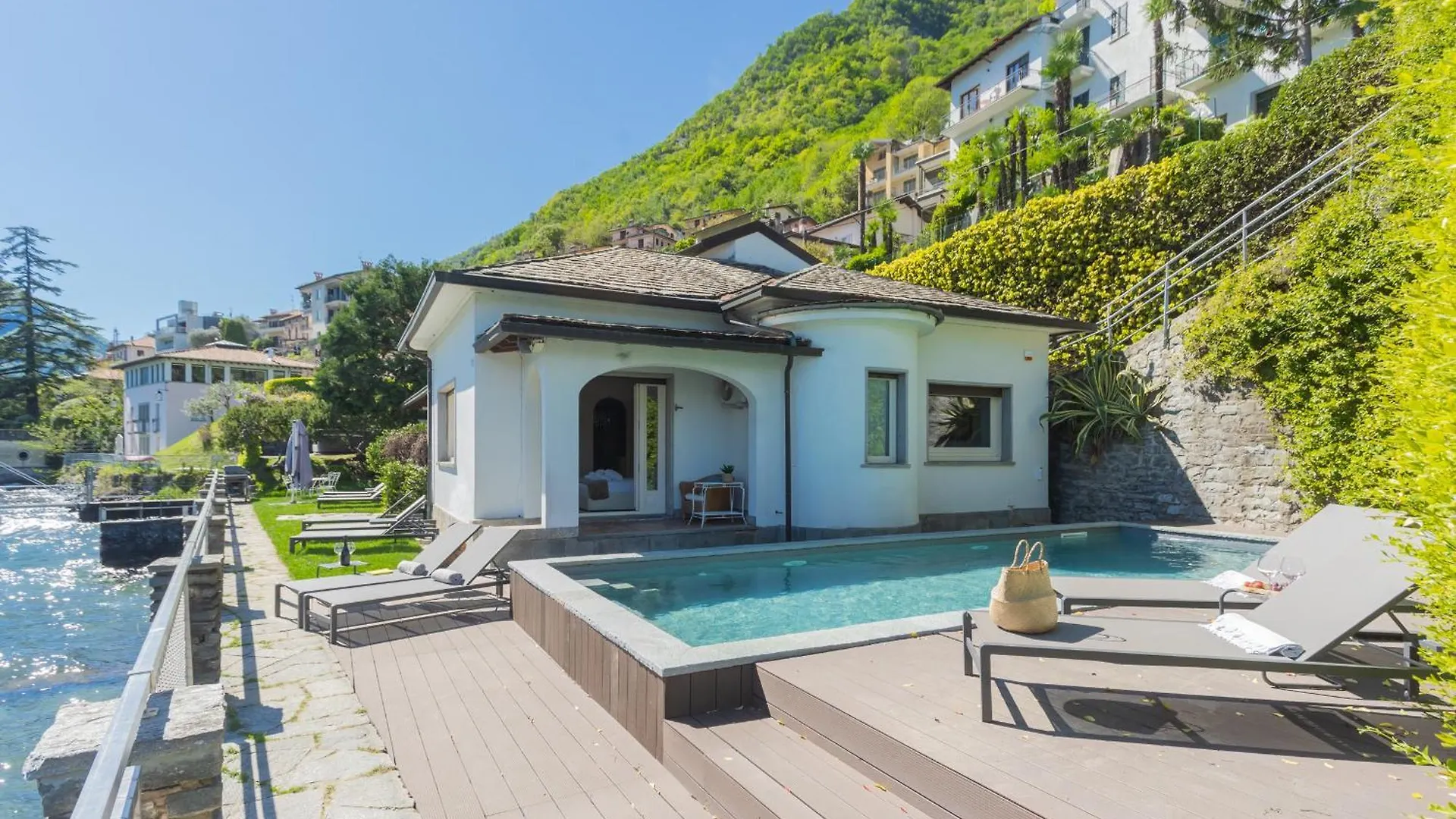 Apartamento Villa Bianca - Front Lake Pool By Rent All Como Sala Comacina Italia